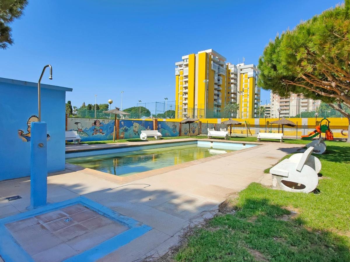 Global Properties, Practico Apartamento Con Piscina En Residencial Brezo Canet Canet d'En Berenguer Exterior foto